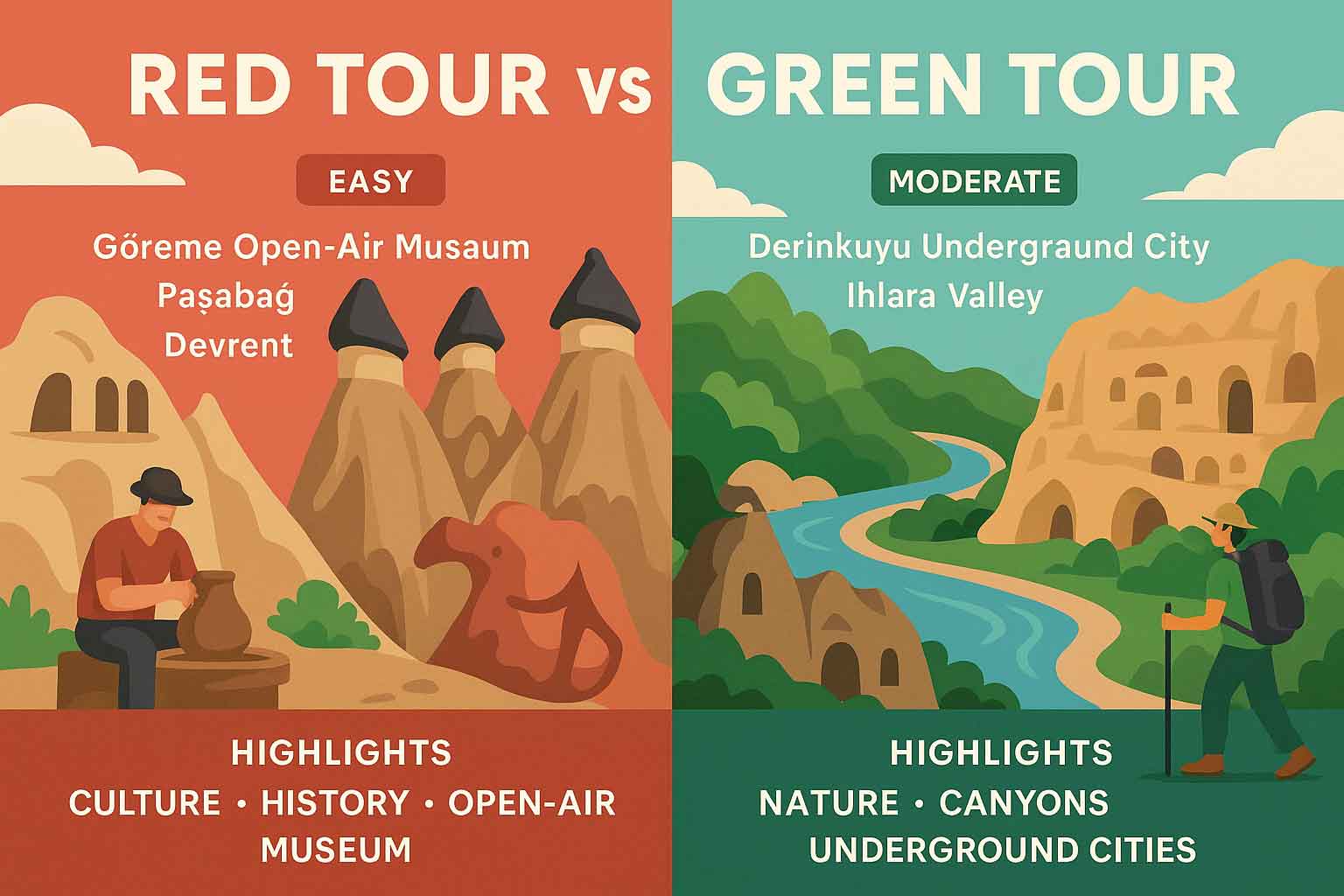 RED TOUR vs GREEN TOUR (2025)